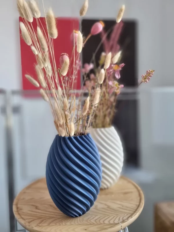Lot de 2 Vases Twist et Curvy Grand